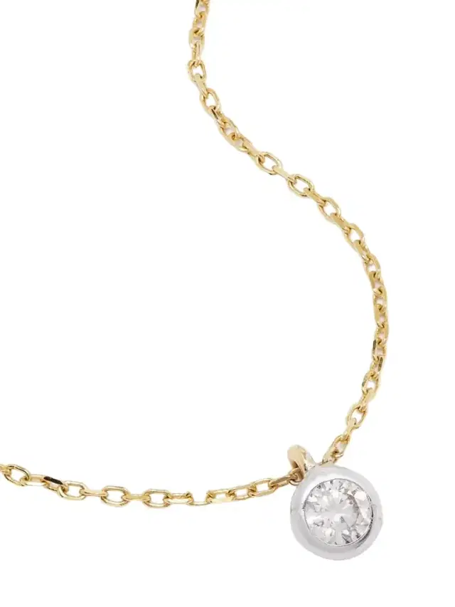 Origine 18-karat Recycled Gold, Laboratory-grown Diamond And Emerald Necklace