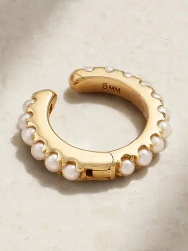 MARIA TASH Eternity 14-karat Gold Pearl Ear Cuff | Thumbnail 3