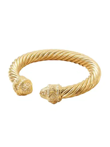David Yurman Renaissance 18-karat Gold Diamond Cuff | Thumbnail 1 David Yurman Renaissance 18-karat Gold Diamond Cuff | Thumbnail 1