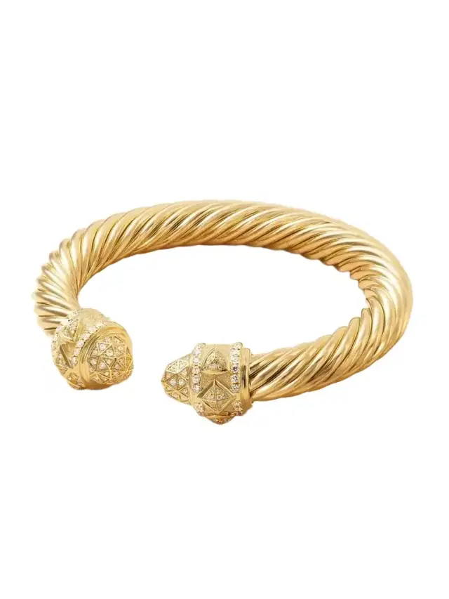 David Yurman Renaissance 18-karat Gold Diamond Cuff