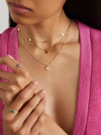 Jennifer Meyer Heart-by-the-inch 18-karat Gold Necklace | Thumbnail 4 Jennifer Meyer Heart-by-the-inch 18-karat Gold Necklace | Thumbnail 4