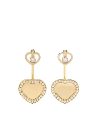 Chopard Happy Hearts 18-karat Gold Diamond Earrings | Thumbnail 1