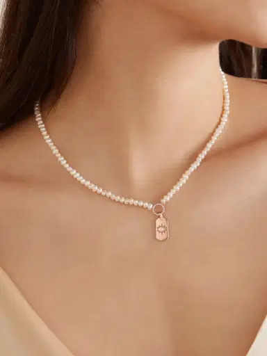 Diane Kordas Evil Eye 14-karat Rose Gold, Pearl And Diamond Necklace | Thumbnail 2 Diane Kordas Evil Eye 14-karat Rose Gold, Pearl And Diamond Necklace | Thumbnail 2
