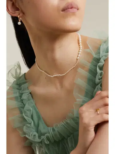 Sophie Bille Brahe Petite Peggy 14-karat Gold Pearl Necklace | Thumbnail 4 Sophie Bille Brahe Petite Peggy 14-karat Gold Pearl Necklace | Thumbnail 4