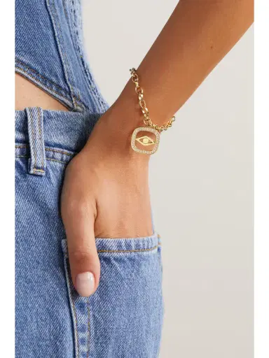Sydney Evan 14-karat Gold Diamond Bracelet | Thumbnail 2