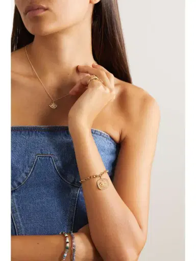 Sydney Evan 14-karat Gold Diamond Bracelet | Thumbnail 5