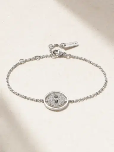 Messika Lucky Move 18-karat White Gold Diamond Bracelet | Thumbnail 1 Messika Lucky Move 18-karat White Gold Diamond Bracelet | Thumbnail 1