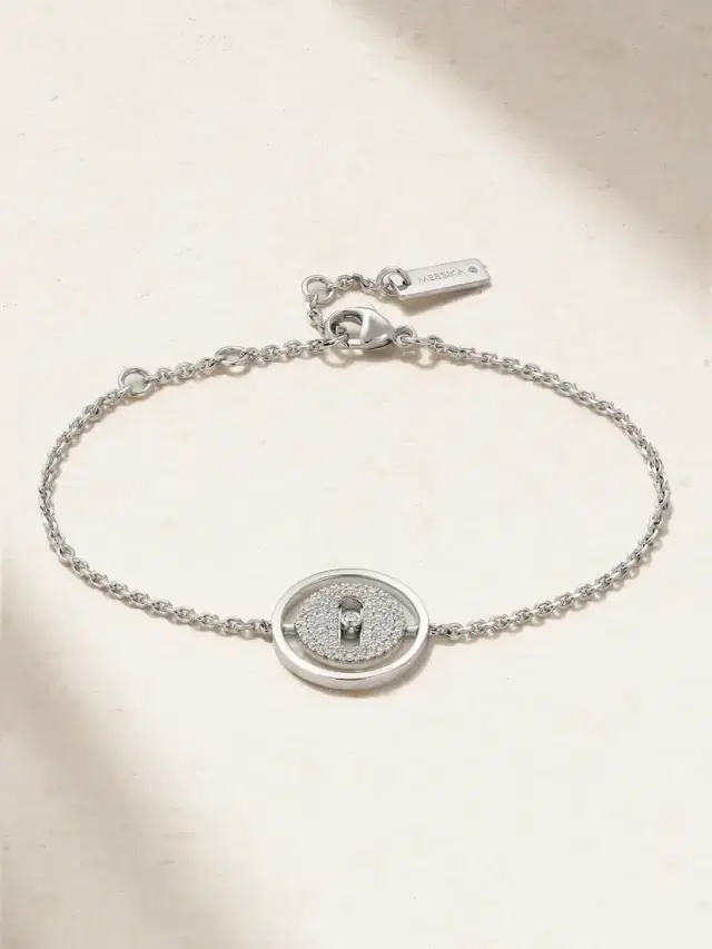Messika Lucky Move 18-karat White Gold Diamond Bracelet