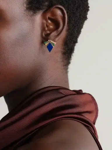 L’Atelier Nawbar The Nathalie 18-karat Gold Multi-stone Earrings | Thumbnail 2 L’Atelier Nawbar The Nathalie 18-karat Gold Multi-stone Earrings | Thumbnail 2