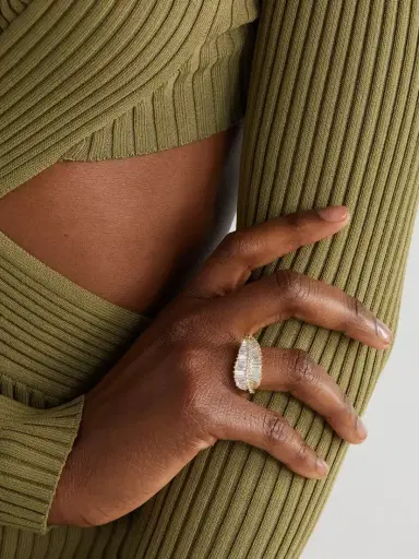 Anita Ko Palm Leaf 18-karat Gold Diamond Ring | Thumbnail 2 Anita Ko Palm Leaf 18-karat Gold Diamond Ring | Thumbnail 2