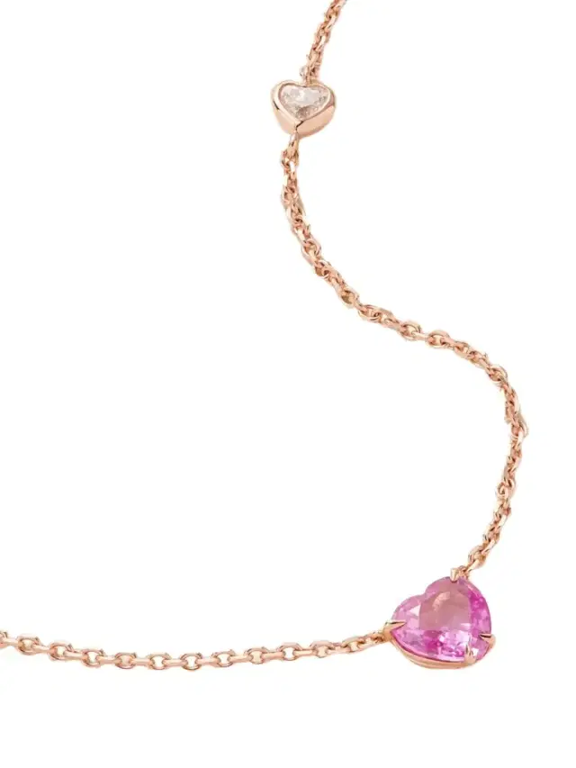 Anita Ko 18-karat Rose Gold, Sapphire And Diamond Necklace