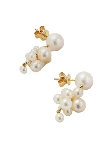 Sophie Bille Brahe Botticelli 14-karat Gold Pearl Earrings | Thumbnail 1 Sophie Bille Brahe Botticelli 14-karat Gold Pearl Earrings | Thumbnail 1