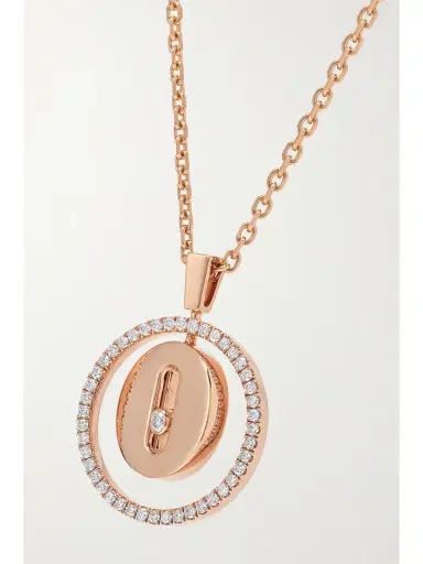 Messika Lucky Move 18-karat Rose Gold Diamond Necklace | Thumbnail 4 Messika Lucky Move 18-karat Rose Gold Diamond Necklace | Thumbnail 4