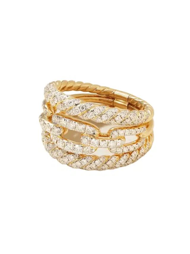 Stax 18-karat Yellow And White Gold Diamond Ring