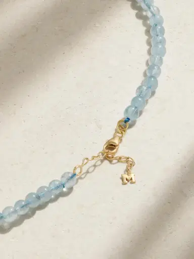 Mateo 14-karat Gold Aquamarine Necklace | Thumbnail 3