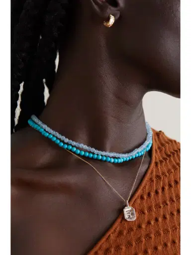 Mateo 14-karat Gold Aquamarine Necklace | Thumbnail 4