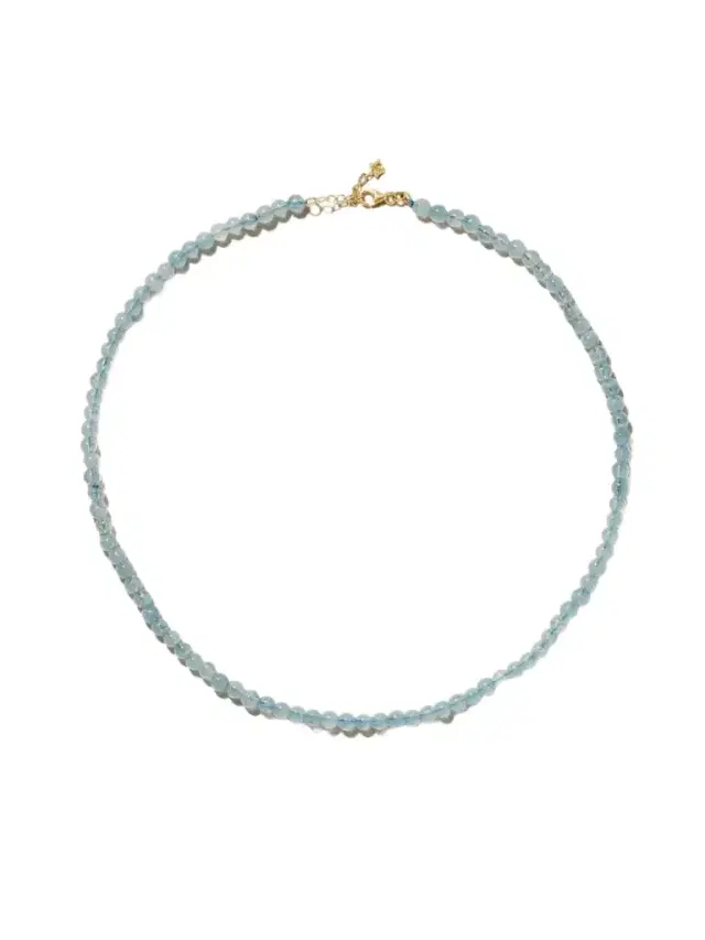14-karat Gold Aquamarine Necklace