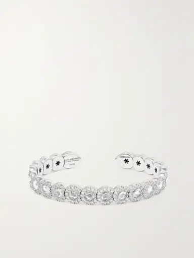 David Morris 18-karat White Gold Diamond Cuff | Thumbnail 2 David Morris 18-karat White Gold Diamond Cuff | Thumbnail 2