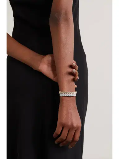 David Morris 18-karat White Gold Diamond Cuff | Thumbnail 6 David Morris 18-karat White Gold Diamond Cuff | Thumbnail 6