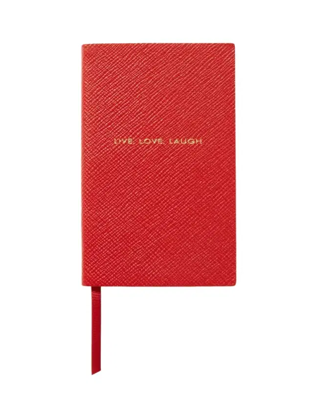 Panama Live, Love, Laugh Textured-leather Notebook