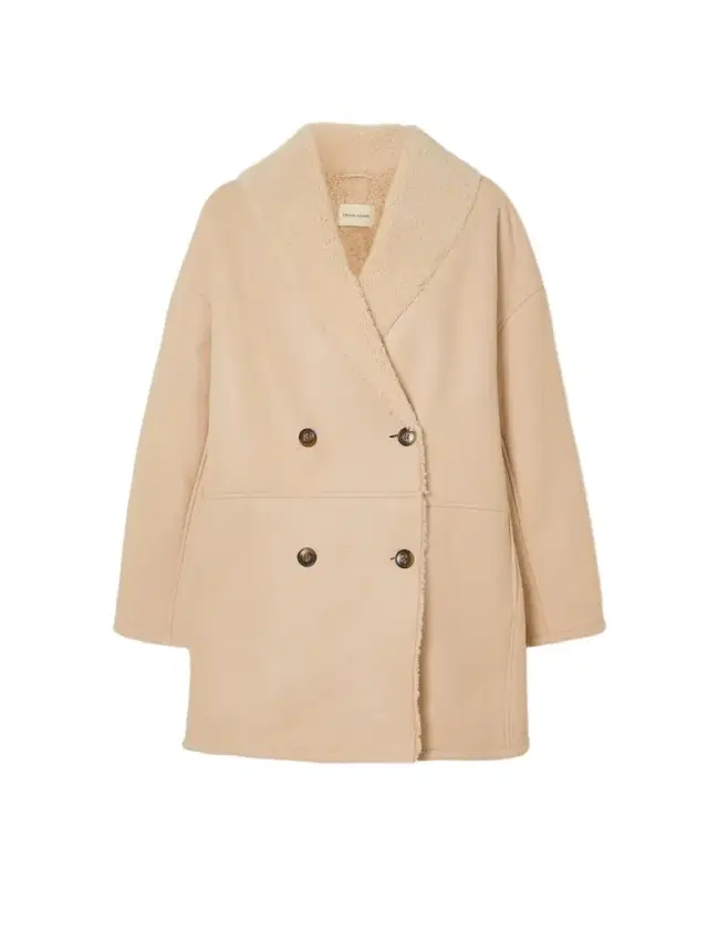 Namo Oversized Double-breasted Shearling Coat