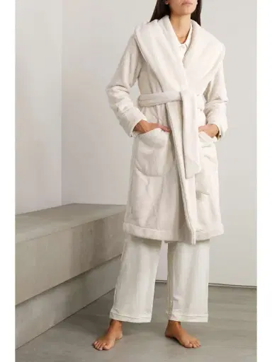 Skin + Net Sustain Vivienne Belted Recycled-fleece Robe | Thumbnail 2 Skin + Net Sustain Vivienne Belted Recycled-fleece Robe | Thumbnail 2
