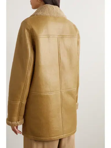 Yves Salomon Double-breasted Shearling Coat | Thumbnail 4 Yves Salomon Double-breasted Shearling Coat | Thumbnail 4