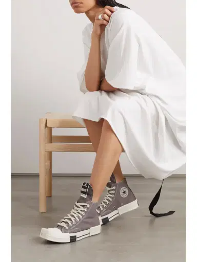 Rick Owens + Converse + Drkshdw Turbodrk Chuck 70 Canvas High-top Sneakers | Thumbnail 2 Rick Owens + Converse + Drkshdw Turbodrk Chuck 70 Canvas High-top Sneakers | Thumbnail 2