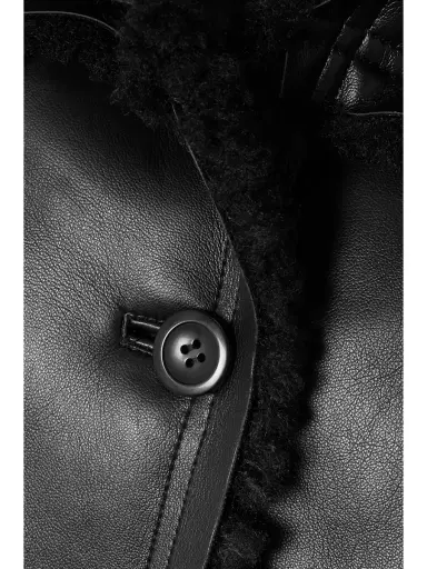 STAND STUDIO Rodeo Faux Fur-trimmed Faux Leather Coat | Thumbnail 5 STAND STUDIO Rodeo Faux Fur-trimmed Faux Leather Coat | Thumbnail 5