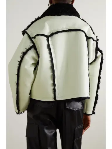 STAND STUDIO Callie Faux Fur-trimmed Faux Leather Jacket | Thumbnail 4 STAND STUDIO Callie Faux Fur-trimmed Faux Leather Jacket | Thumbnail 4