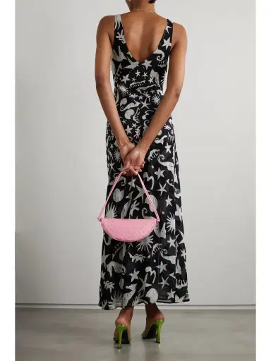 RIXO Moniq Sequined Printed Gauze Maxi Dress | Thumbnail 3 RIXO Moniq Sequined Printed Gauze Maxi Dress | Thumbnail 3