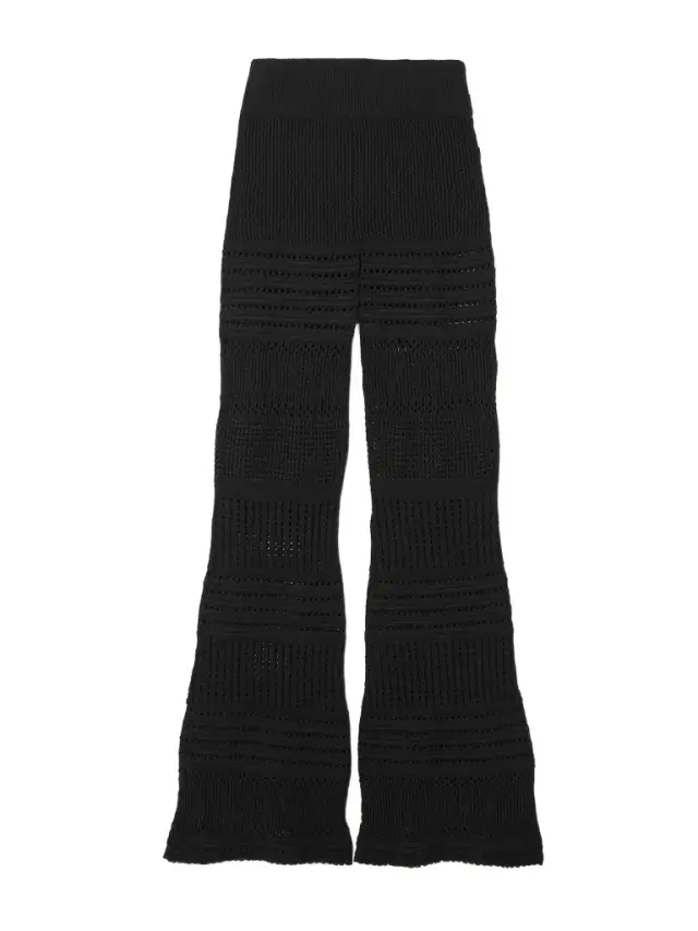 + Net Sustain Crocheted Organic Cotton Flared Pants