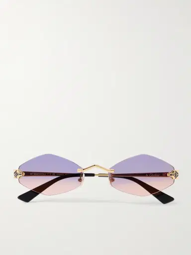 NEOUS Panthère de Cartier Rimless Hexagon-Frame Gold-Tone Sunglasses - Men | Thumbnail 5 NEOUS Panthère de Cartier Rimless Hexagon-Frame Gold-Tone Sunglasses - Men | Thumbnail 5