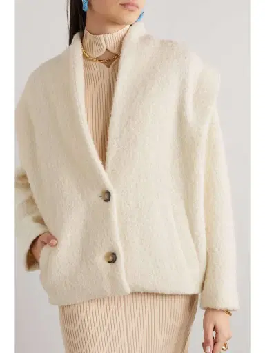Marant Étoile Drogo Brushed Knitted Jacket | Thumbnail 3 Marant Étoile Drogo Brushed Knitted Jacket | Thumbnail 3