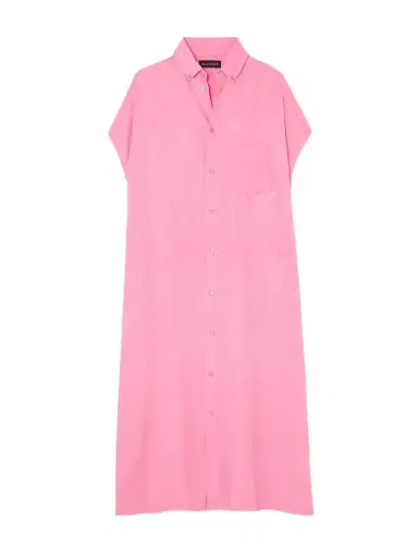 Balenciaga Silk Crepe De Chine-jacquard Maxi Shirt Dress | Thumbnail 1 Balenciaga Silk Crepe De Chine-jacquard Maxi Shirt Dress | Thumbnail 1