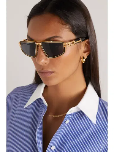 Balmain Titan Aviator-style Gold-tone And Acetate Sunglasses | Thumbnail 2 Balmain Titan Aviator-style Gold-tone And Acetate Sunglasses | Thumbnail 2