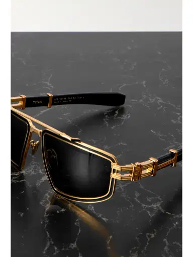 Balmain Titan Aviator-style Gold-tone And Acetate Sunglasses | Thumbnail 3 Balmain Titan Aviator-style Gold-tone And Acetate Sunglasses | Thumbnail 3