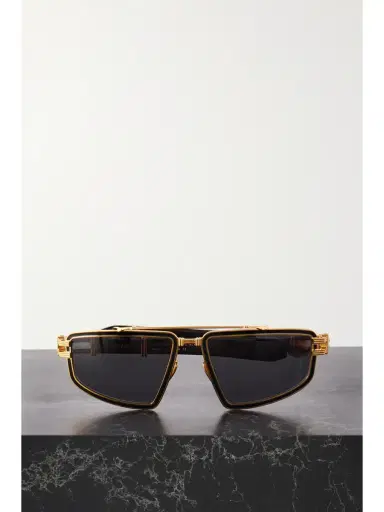 Balmain Titan Aviator-style Gold-tone And Acetate Sunglasses | Thumbnail 4 Balmain Titan Aviator-style Gold-tone And Acetate Sunglasses | Thumbnail 4