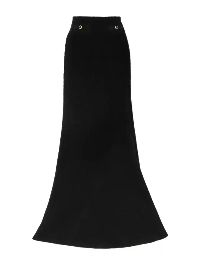 Button-embellished Wool-blend Bouclé Maxi Skirt