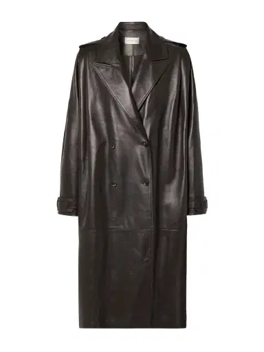 16ARLINGTON Eglan Double-breasted Leather Trench Coat | Thumbnail 1 16ARLINGTON Eglan Double-breasted Leather Trench Coat | Thumbnail 1