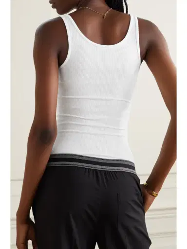 James Perse The Daily Ribbed Stretch-cotton Tank | Thumbnail 4 James Perse The Daily Ribbed Stretch-cotton Tank | Thumbnail 4