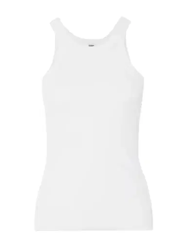 TOTEME + Net Sustain Curved Ribbed Stretch Organic Cotton-jersey Tank | Thumbnail 1