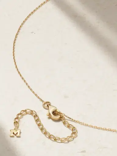 Mateo Initial 14-karat Gold Diamond Necklace | Thumbnail 3