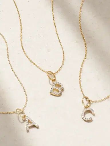 Mateo Initial 14-karat Gold Diamond Necklace | Thumbnail 1