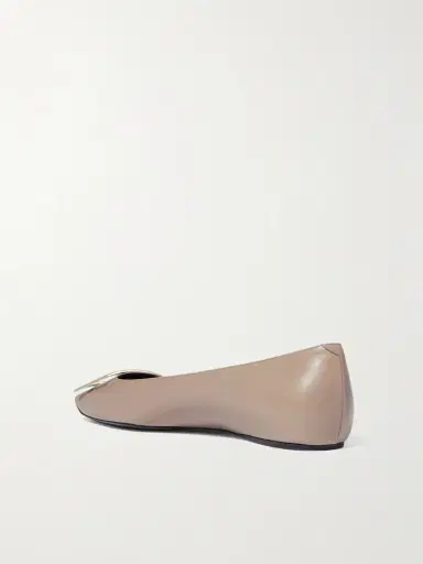 Roger Vivier Quadrata Trompette Embellished Leather Ballet Flats | Thumbnail 3