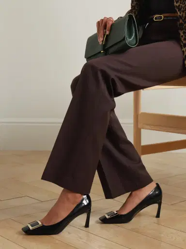 Roger Vivier Belle Vivier Trompette 70 Patent-leather Pumps | Thumbnail 2