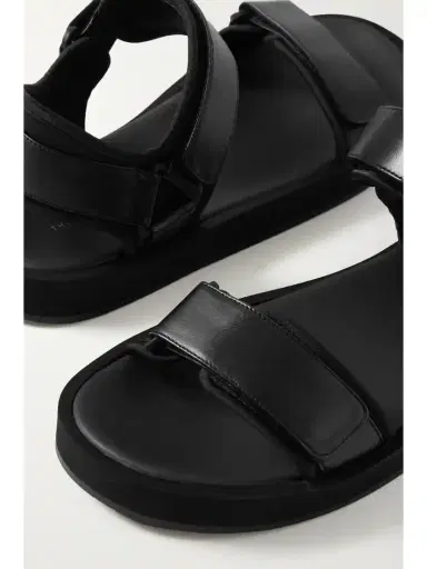 The Row Hook And Loop Leather And Stretch Sandals | Thumbnail 5 The Row Hook And Loop Leather And Stretch Sandals | Thumbnail 5