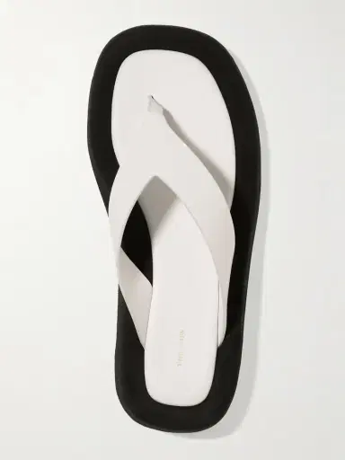 The Row Ginza Two-tone Leather And Suede Platform Flip Flops | Thumbnail 5 The Row Ginza Two-tone Leather And Suede Platform Flip Flops | Thumbnail 5