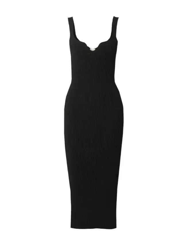 Nina Ribbed-knit Midi Dress