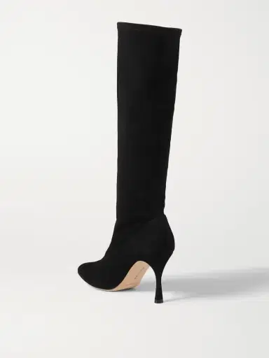 Manolo Blahnik Pamfilo 90 Stretch-suede Knee Boots | Thumbnail 3